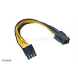 AKASA ADA 8pin ATX 12V - 6pin PCIe adapter - 15cm - AK-CB051 (AK-CB051)