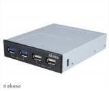 Akasa AK-ICR-12V3 InterConnect S USB Hub fekete