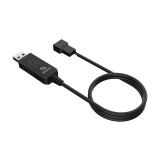 Akasa CBFA10 USB-A - 4 pin Táp Adapter 0.6m - Fekete (AK-CBFA10-60BK)