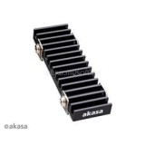 AKASA Fan Gecko Pro - M.2 SSD hűtő - A-M2HS02-BK (A-M2HS02-BK)