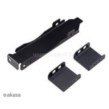 AKASA Fan PCI Slot Bracket for Mounting One/Two 80 or 92mm Fans - - AK-MX304-08BK (AK-MX304-08BK)