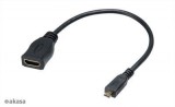 AKASA HDMI to microHDMI adapter cable 25cm Black (AK-CBHD09-25BK)