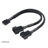 AKASA KAB 2x 4pin PWM ventilátor kábel - 15cm - Quad pack - AK-CBFA04-KT04 (AK-CBFA04-KT04)