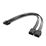 Akasa PCIe 12-Pin to Dual 8-Pin Adapter Cable AK-CBPW27-30BK