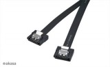 Akasa - Proslim - SATA adatkábel - fekete - 30cm - AK-CBSA05-30BK