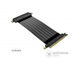 Akasa RISER BLACK X2 Mark IV Premium PCIe 4.0 x16 riser kábel, 20cm