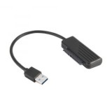 Akasa USB-A - 2.5" Sata+táp átalakító fekete (AK-AU3-07BK)
