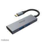 Akasa USB Type-C 4in1 HUB - HDMI - AK-CBCA19-18BK