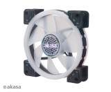Akasa Vegas TLX Számítógép tok Ventilátor 12 cm Fekete, Fehér
