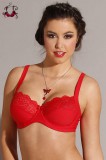 Akciós méretek! - Misty csipkés melltartó, piros