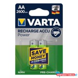 Akkumulátor ceruza VARTA Power AA előtöltött 2x2600mAh