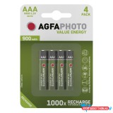Akkumulátor mikro AGFAPHOTO AAA 4x900 mAh