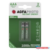 Akkumulátor mikro AGFAPHOTO AAA előtöltött 2x950 mAh