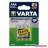 Akkumulátor mikro VARTA Power AAA előtöltött 4x1000 mAh