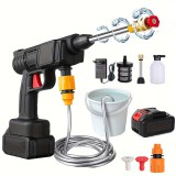 Akkumulátoros elektromos szórópisztoly – Nagynyomású tömlőfúvóka készlet teraszra, autóra, kertre