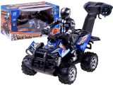 Akkumulátoros Terrain Quad 2.4 GHz-es Távirányítóval-USB Töltővel-Kék