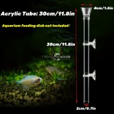 Akril Garnéla Etetőcső És Tál Akváriumba