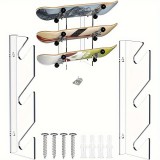 Akril gördeszkakihelyező állvány – falra szerelhető vízszintes gördeszka, snowboard tartó