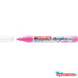 Akril marker 2-3mm, Edding 5100 neon rózsaszín