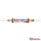 Akril marker 2-3mm, és 5-10mm, 3D kétvégû Edding 5400 arany