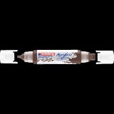 Akril marker 2-3mm, és 5-10mm, 3D kétvégû Edding 5400 barna