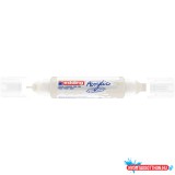 Akril marker 2-3mm, és 5-10mm, 3D kétvégû Edding 5400 fehér