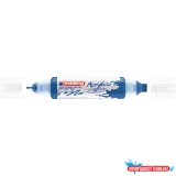 Akril marker 2-3mm, és 5-10mm, 3D kétvégû Edding 5400 kék