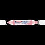 Akril marker 2-3mm, és 5-10mm, 3D kétvégû Edding 5400 mályva