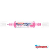 Akril marker 2-3mm, és 5-10mm, 3D kétvégû Edding 5400 neon rózsaszín