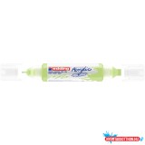 Akril marker 2-3mm, és 5-10mm, 3D kétvégû Edding 5400 pasztellzöld