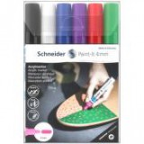 Akril marker készlet, 4 mm, SCHNEIDER "Paint-It 320", 6 különböző szín [6 db]