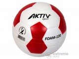 Aktivsport szivacskézilabda 12 cm, fehér-piros