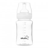 Akuku Antikolikos, széles nyakú cumisüveg, 240 ml