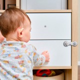 AKUKU Baba biztonsági szekrényzár, ajtózár (2 db) – Szürke