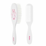 Akuku fésű és kefe - Láma rózsaszín