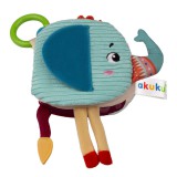 Akuku Plüss érzékelő könyv – Elefánt