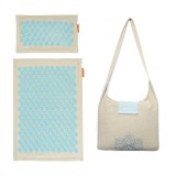 Akupresszúrás matrac, tűpárna, iplikátor, párnával PREMIUM ECO Len, kókusz, táskával SMJ