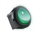 AKV 12 Kapcsoló 12V 1ák világító zöld