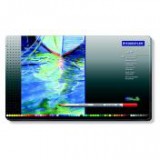 Akvarell ceruza készlet, fém doboz, STAEDTLER "Karat", 60 különböző szín [60 db]