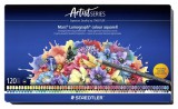 Akvarell színes ceruza készlet, hatszögletű, fémdobozos, STAEDTLER Mars&reg; Lumograph&reg; 104, 120 különböző szín (TS104M120)