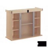 Akvárium alá szekrény MODERN 100x40x77 cm DIVERSA - fekete, egyenes