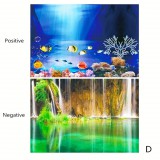 Akvárium Háttérpapír, Kétoldalas Akvárium Dekoratív Háttér 30 x 50 cm