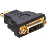 Akyga AK-AD-02 HDMI DVI 24+5 Fekete csatlakozó átalakító
