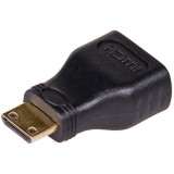 Akyga AK-AD-04 HDMI Type A HDMI Type C (Mini) Fekete, Arany csatlakozó átalakító