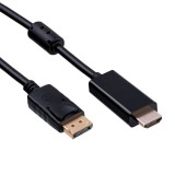 AKYGA AK-AV-05 HDMI - DisplayPort 1.8m kábel fekete