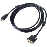 Akyga AK-AV-13 video átalakító kábel 3 M DVI-D HDMI A-típus (Standard) Fekete, Arany