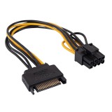 AKYGA AK-CA-80 SATA - PCI-Express 6+2-pin adapter kábel