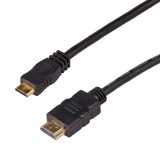 Akyga AK-HD-10M HDMI kábel 1 M HDMI A-típus (Standard) HDMI Type C (Mini) Fekete