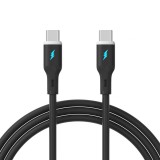 Akyga AK-USB-67 USB-C to USB-C 60W Cable 1m Black
