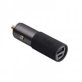 Akyga USB-A, USB-C max. 5A 100W Quick Charge 3.0 GaN autós töltő fekete (AK-CH-26) (AK-CH-26)